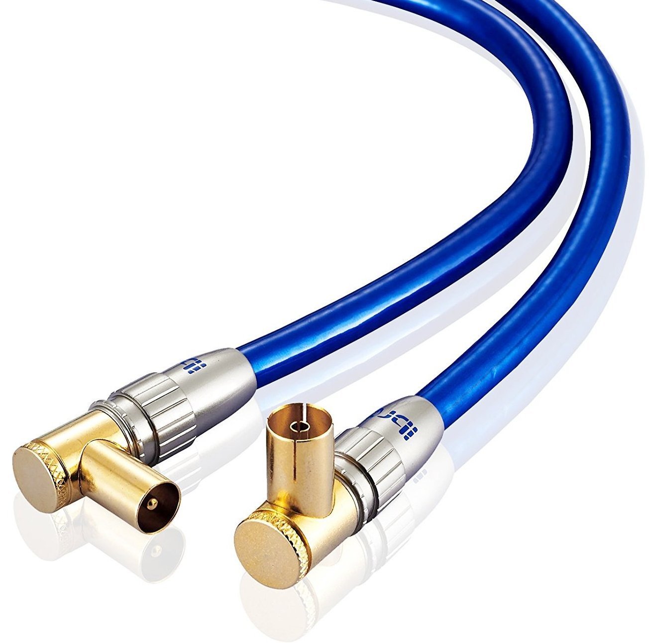 0.5m 90Degree HDTV Antenna Extension Cable TV Aerial Male to Female