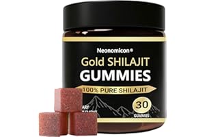 Neonomicon Primal Compound Shilajit Gummies for Men, Pure Himalayan Shilajit, 85+ Trace Minerals & Fulvic Acid, No Added Sugar Non-GMO, Energy Boost & Immune Support, 30 Gummies
