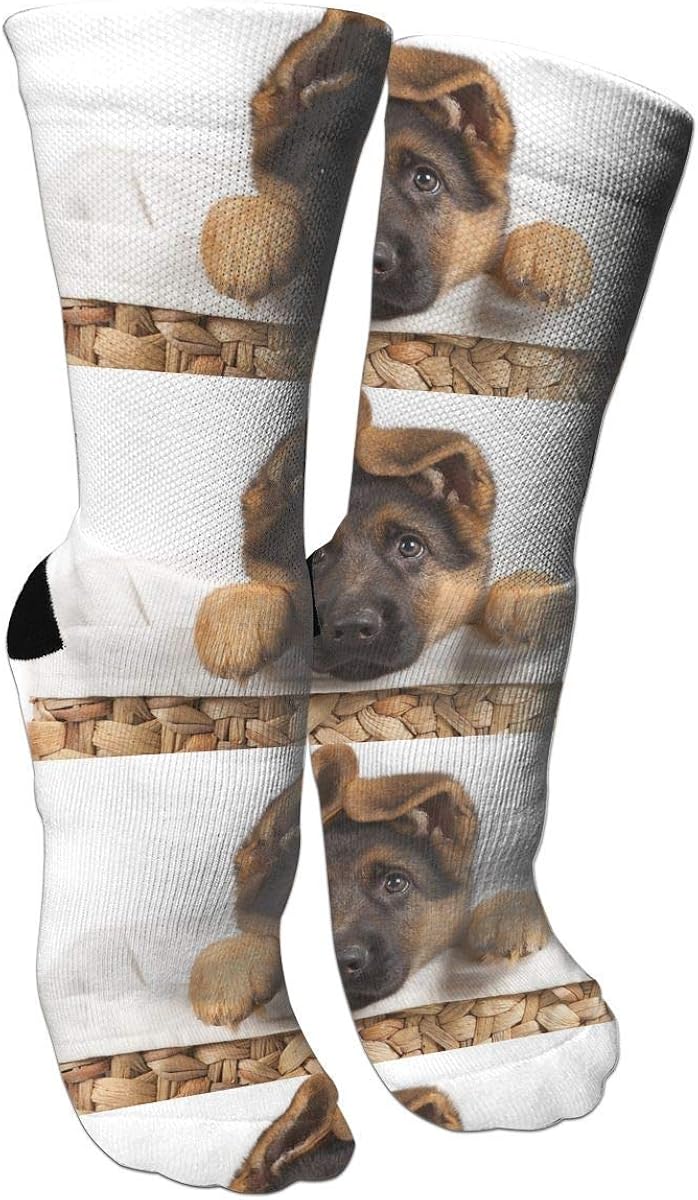 Lovely Dog German Shepherd Crazy Socks 3D Crew Socks Clothing
