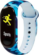 Tikkers Series 1 Kids Activity Tracker Blue Camo Silicone Strap TKS01-0003 view 3