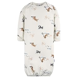 Gerber Baby 4-Pack Sleeper Gown, Navy Dogs, Newborn