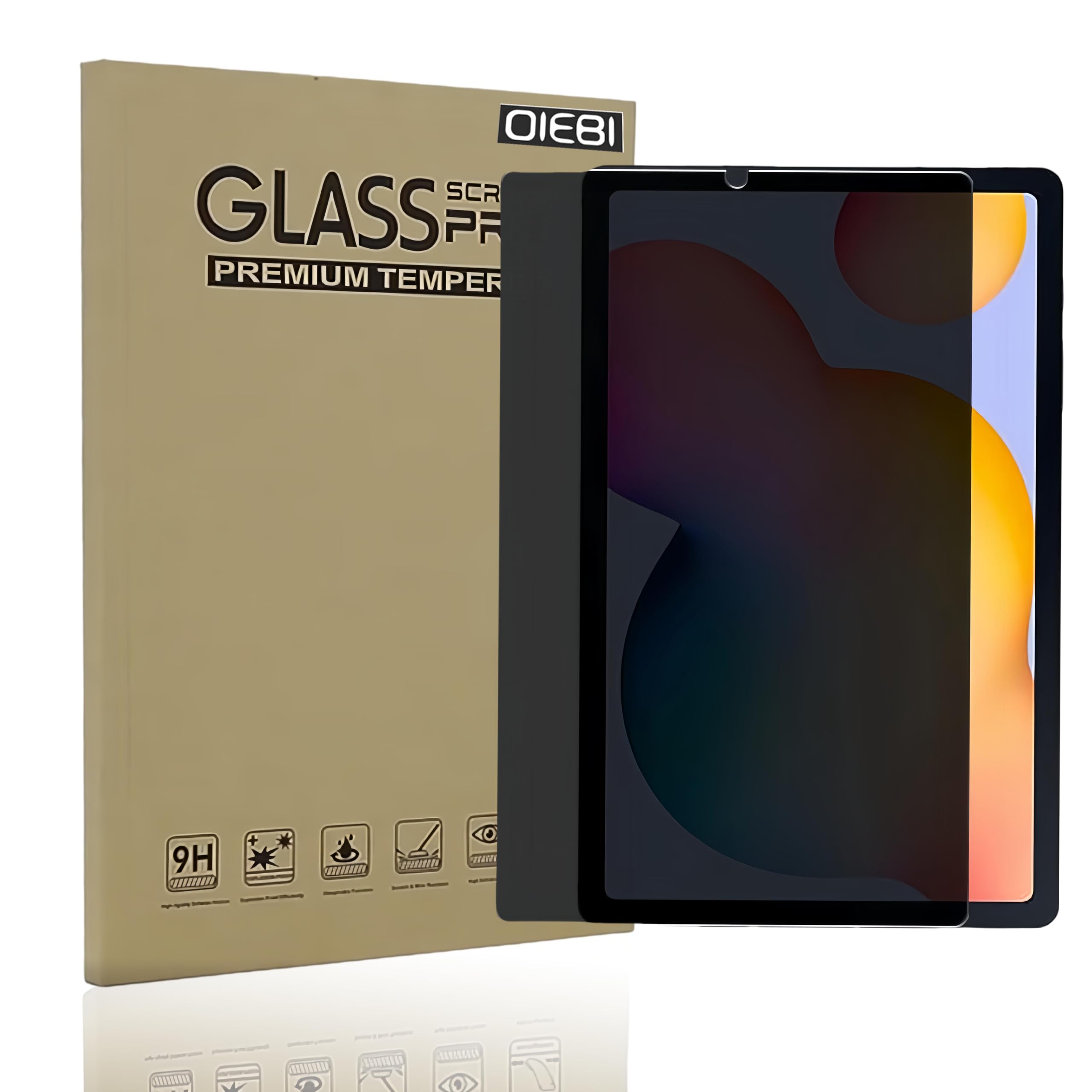 Photo 1 of DIEBI Privacy Screen Protector for Samsung Galaxy tab S6 lite 10.4 Inch 2024/2022/2020(SM-P620/P625/P613/P619/P615/P610), Anti-Spy Tempered Glass Film, 1 Pack