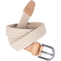 Elastic Woven Braided Belt For Men & Women - No-Hole Stretch Belt With Alloy Buckle - View #10