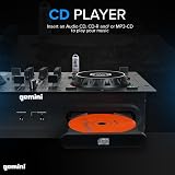 Gemini Sound CDM-4000BT Stand Alone DJ Media Player Mixer Bluetooth Dual Deck view 5