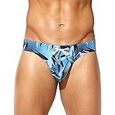 Arjen Kroos Men's Swim Briefs Sexy Bikini Swimwear Mens Funny Print Swimsuit Low Rise Swimming Briefs with Drawstring