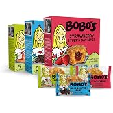 Bobo's Oatmeal Bites, Strawberry, Chocolate Chip, Apple Pie Variety (30 ct) | Gluten Free, Healthy Snacks for Adults &amp; Kids, Simple Ingredients, Whole Grain Oats, Plant Based