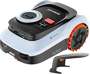 Segway Navimow i210 LiDAR Pro Mähroboter ohne Begrenzungskabel für 1000 m², LiDAR+Vision+NRTK Tri-Fusion-Positionierung, Xero-Turn AWD für 55% Steigungen, Auto-Kartierung, Schnitthöhe 25-70 mm