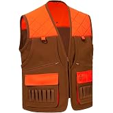 BASSDASH Multi Pockets Upland Field Bird Hunting Vest Water Resistant Rip Stop for Men Women