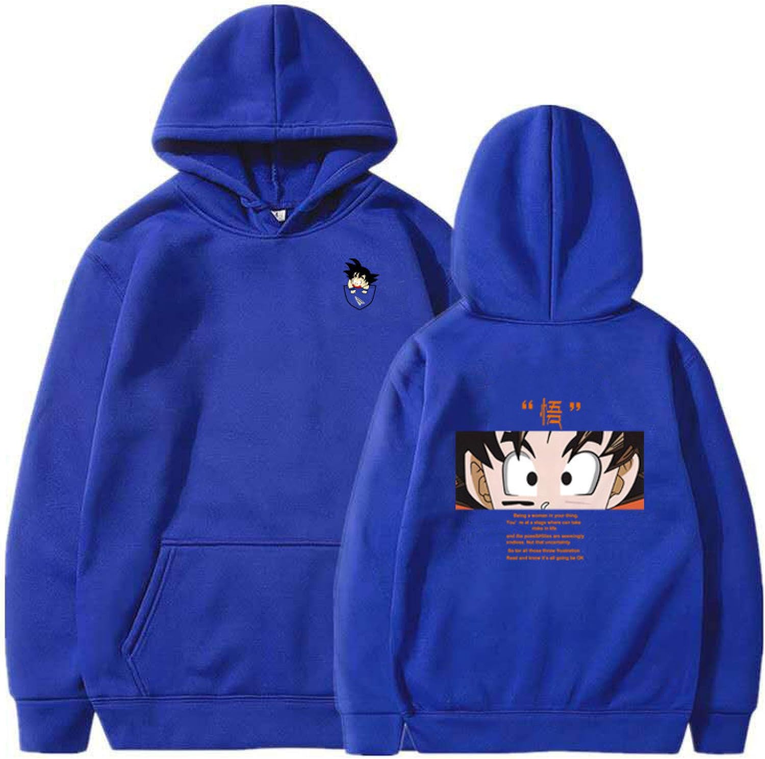 Amazon.com: Goku Hoodie Hoodie Goku Hoodie Ins Tide Fleece Hooded Sweater Plus Size Pullover 