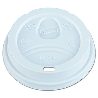 Amazon Com Georgia Pacific Dixie 10 16 Oz Dome Hot Coffee Cup Lids By Gp Pro Georgia Pacific White D9542 1 000 Count 100 Lids Per Sleeve 10 Sleeves Per Case Large Industrial Scientific