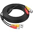 EKYLIN 32FT 10M 2-in-1 BNC Video and Power DC Extension Cable for CCTV Security Camera Home Surveillance Closed-Circuit TV System