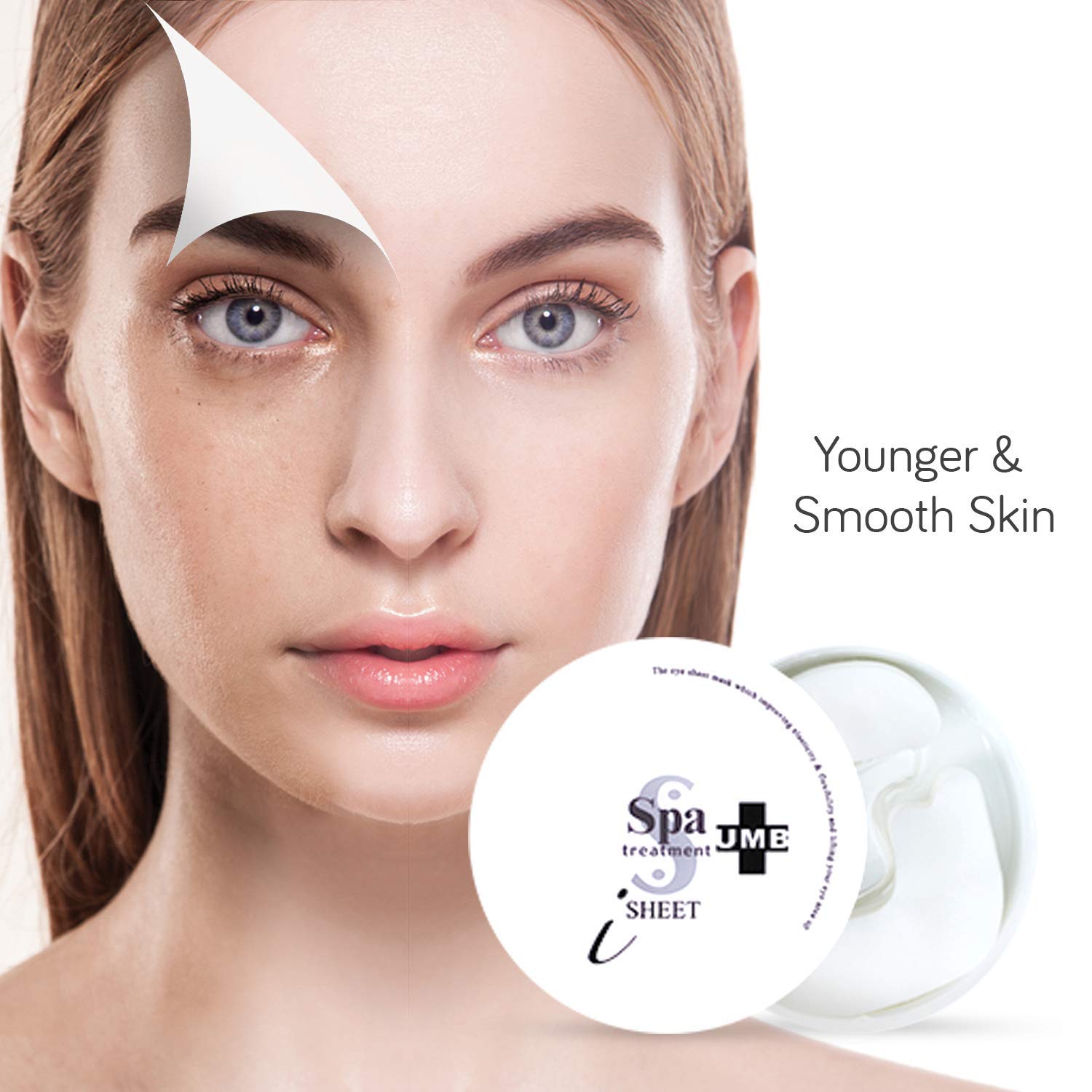 Spa Treatment UMB Stretch iSheet, Brightening Care for Your Under Eye (60 sheets) : Beauty