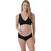 Pact Organic Cotton Maternity Nursing Bralette for Breastfeeding - Stretchy, Wireless