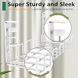 REFLYING No Drill Under Desk Cable Management Tray, Sturdy Metal Wire Organizer view 5