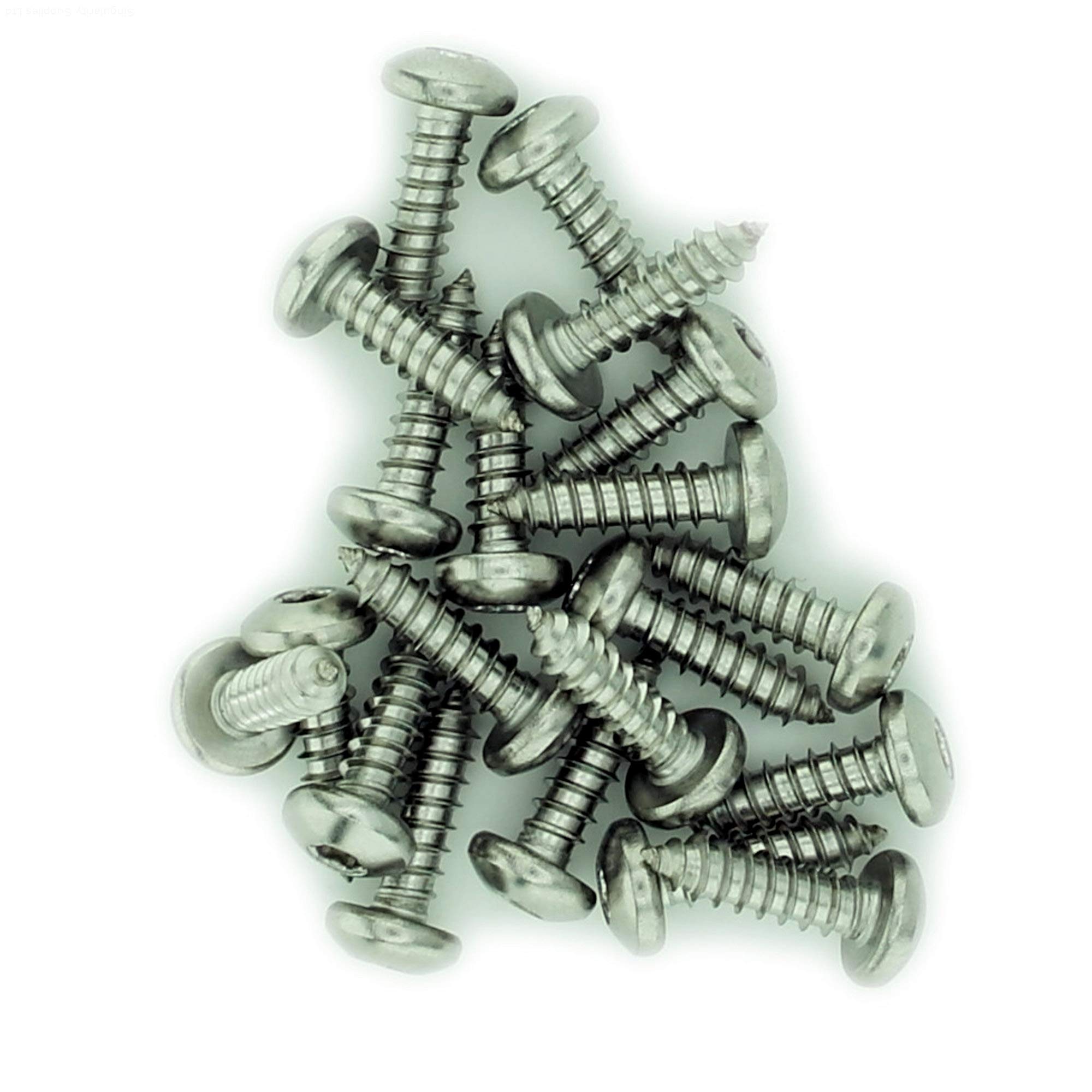 No.14 x 1.5 (6.3mm x 38mm) TX Pan Self-Tapping Screw - Stainless Steel (A2) (Pack of 20)