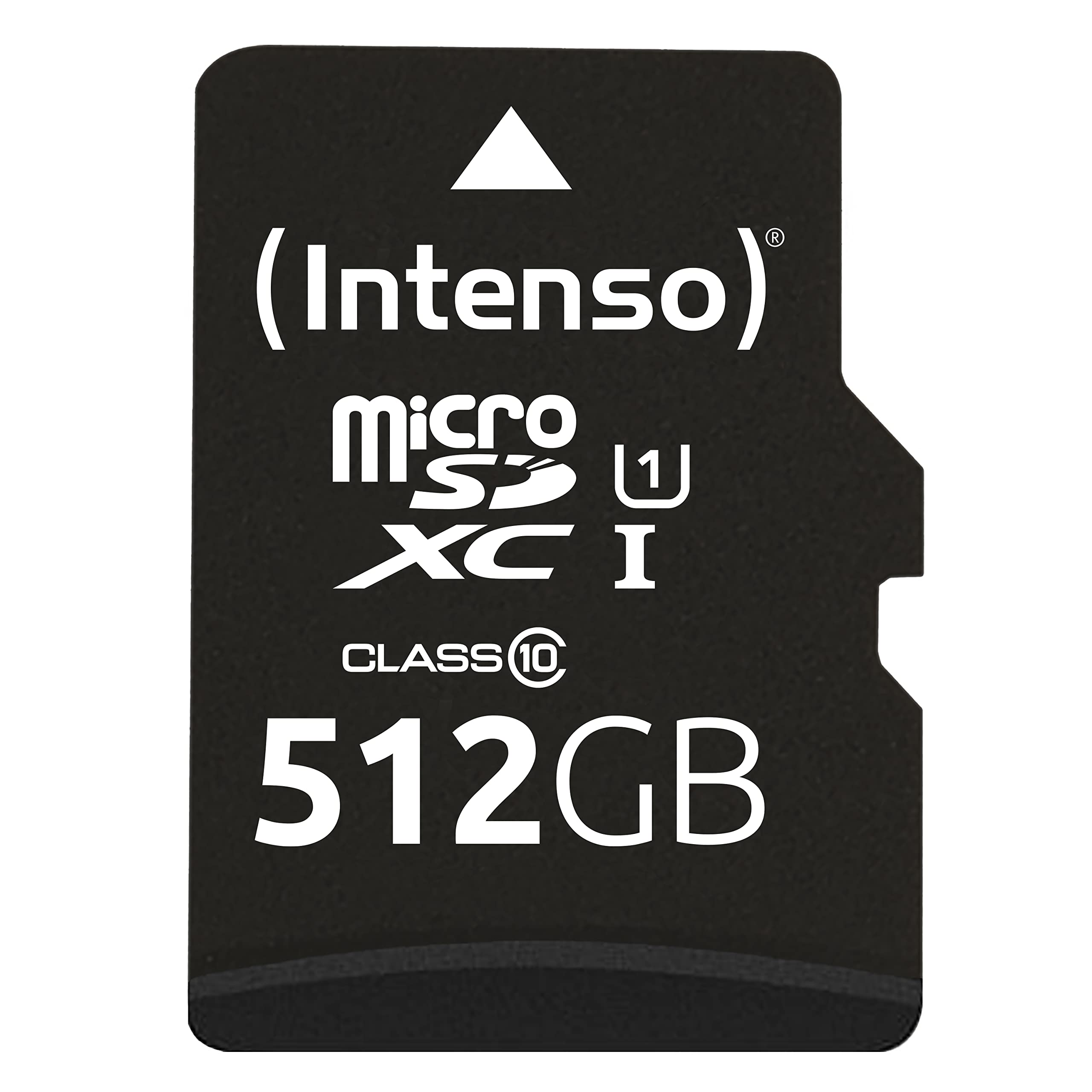Intenso Premium Microsdxc Memory Card INCL. SD Adapter, Class 10 UHS-I, 512 GB, Black