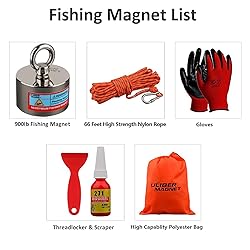 ULIBERMAGNET 900lbs Double Sided Fishing Magmet