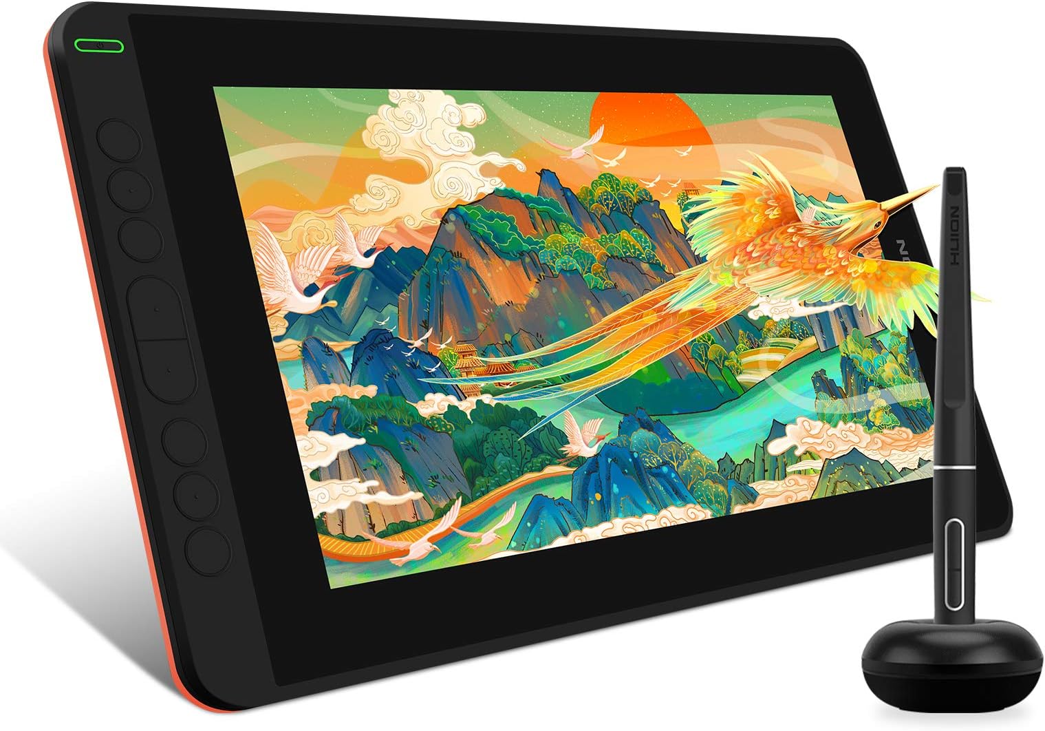 HUION KAMVAS 12 Drawing Tablet with Full-Laminated Screen USB-C Connection Tilt Support, 11.6-inch Graphics Tablet for Digital Art, Design, Education, Work with Mac, PC & Mobile, Orange