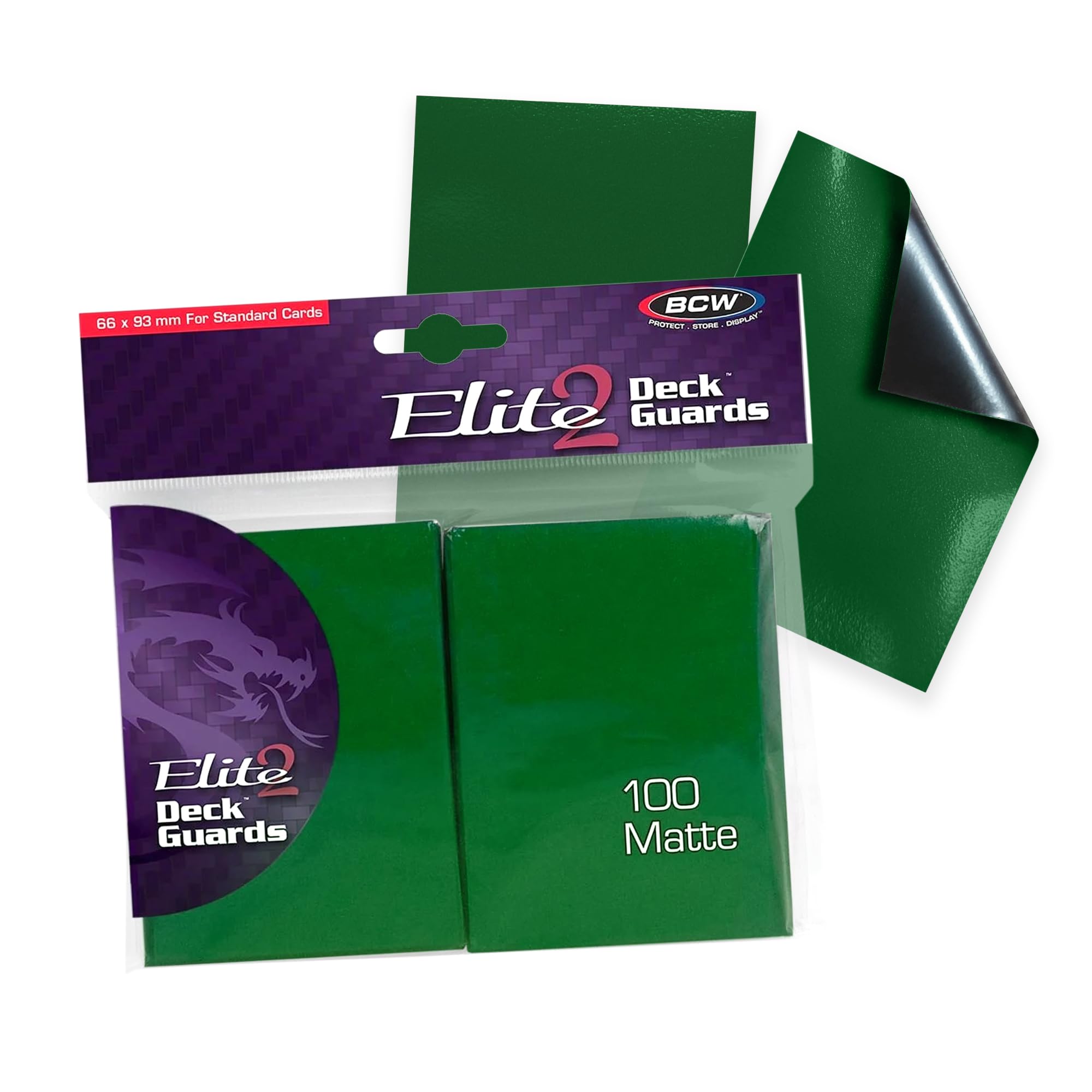 BCW Elite 2 Matte Card Sleeves - Green (100)