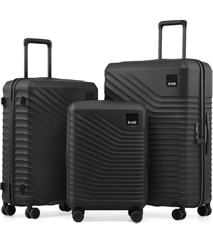 Amazon.com | Isaac Mizrahi Aero 3 Piece Hardside Luggage Set