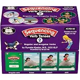 Super Duper Publications | Sequencing Regular and Irregular Verb Tenses Set 2 Fun Deck | Communication and Early Reader Skills Flash Cards | Educational Learning Materials for Children