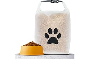 (re)zip Large Roll Top Pet Food Storage Bag 40-Cup, BPA-Free, Food-Grade, Pet-Safe, Freshness Seal for Camping, Long Term Boarding, Travel & Daily Use, Machine Washable, Black