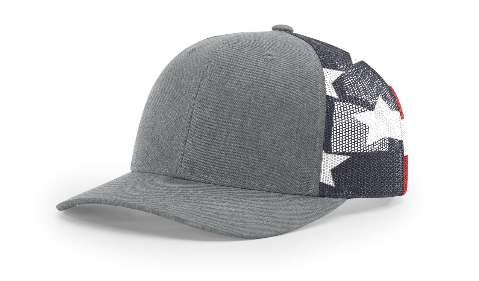 Richardson 112 Trucker Hat Heather Grey/Stars