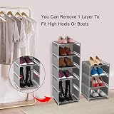 esonstyle 10-Tier Narrow Shoe Rack Metal Storage Organizer Tall Stackable view 5