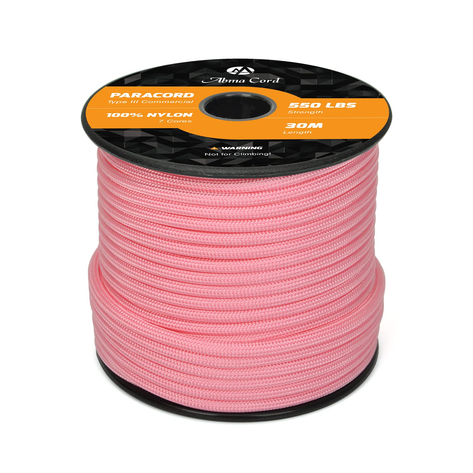 Abma Cord Paracord 550 4mm Nylon Rope Type III 7 Strands Parachute Cord - Max. 250kg (550lbs)