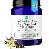 Ora Organic Plant-Based Protein Powder - 23g Protein for Women and Men - Vanilla Flavor 20 Servings, Vegan, Clean Protein, Third-Party Tested, Gluten-Free - 20 Servings