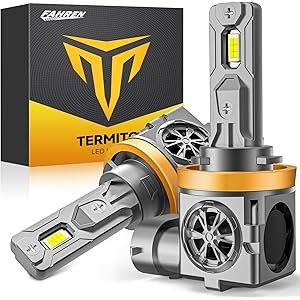 Termitor H11/H9 LED Light Bulbs, 40,000LM Insane Brightness, 6500K Cool White, 1:1 Halogen Size H11/...