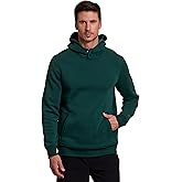 RBX Active Men's Hoodie with Pocket, Cotton Blend Fleece Sweatshirt for Men Pullover Running Hoodie with Adjustable Neckline