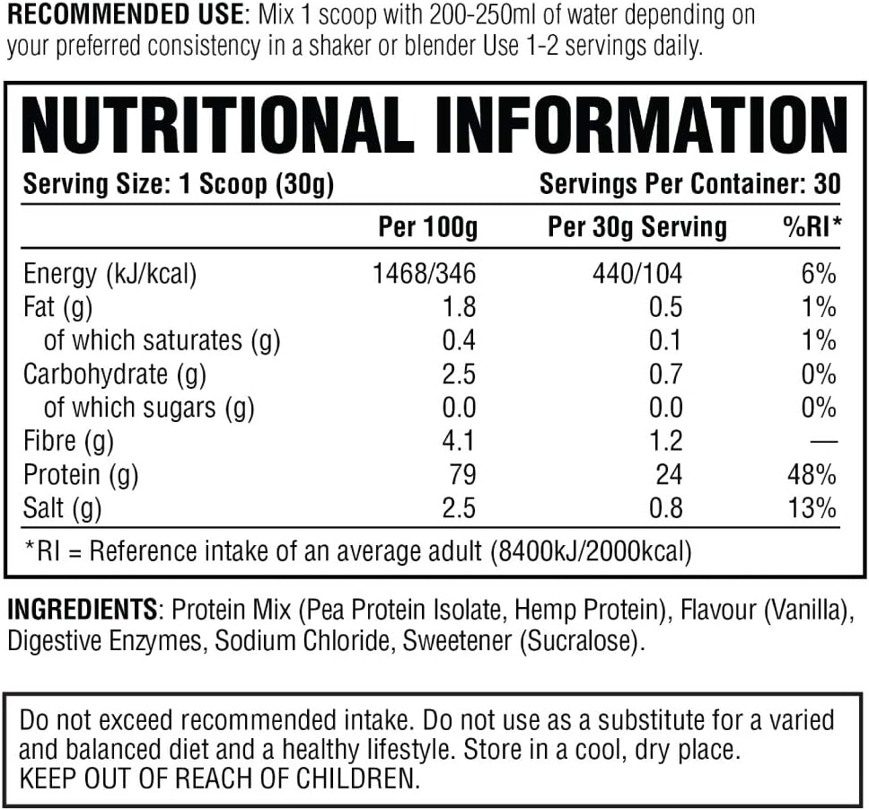 Per4m Vegan Protein 900g Vanilla - Image 4