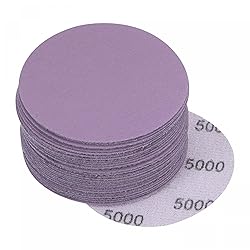 uxcell 30Pcs 3-Inch Purple Sanding Discs 5000 Grits
