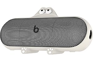 Geiomoo Silicone Case for Beats Pill (2024 Release) Speaker, Protective Portable Scratch Shock Resistant Cover (Beige)