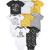Gerber Baby Boys 8-Pack Short Sleeve Onesies Bodysuits
