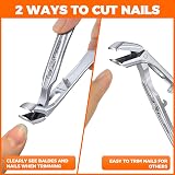 DRMODE Angled Head Nail Clippers for Thick Nails Large German Toenail Clippers view 7
