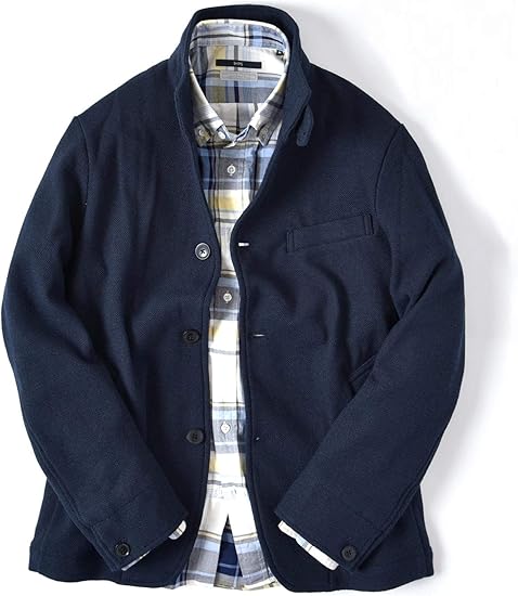 Amazon シップス スタンド カット ジャケット メンズ ネイビー S メンズ 通販