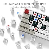 NEW MEN GM610 Wireless 60% Mechanical Keyboard Brown Switches USB-C Bluetooth view 4