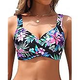 Women Underwire Bikini Tops - Push Up Swim Top Only Bra Padded Bathing Suit Top 2025 Swimsuit Tops