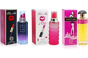META-BOSEM Fragrance for Women (Pink Me+Pink Me Kiss+Party Girl) 3-Pc Collection Perfume, Eau de Parfum Natural Spray - Fresh Scent (Pack of 3) Each 3.4 Fl Oz, Total 10.20 Oz