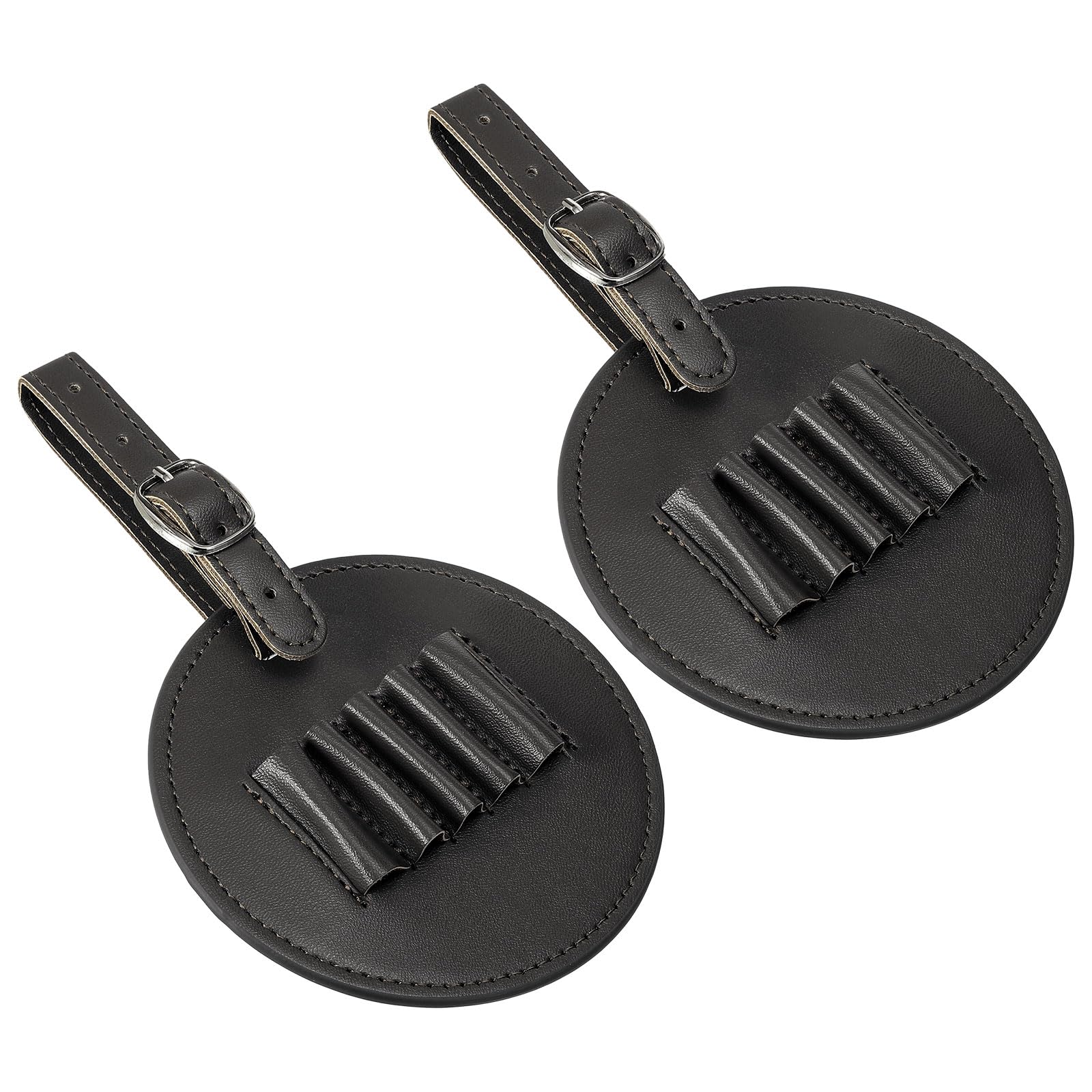 PATIKIL Golf Tee Holder, 2 Pack Golf Tees Carry Pouch Bag for Women Men Belt Storage, Black