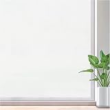Lifetree Frosted Window Film 44.5x200cm Self-Adhesive Privacy Film White