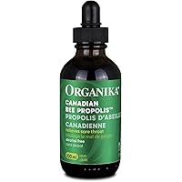 Organika Canadian-Made Bee Propolis Liquid- Natural Immune Support, Sore Throat Relief, Antioxidant, Alcohol-Free- 100 ml