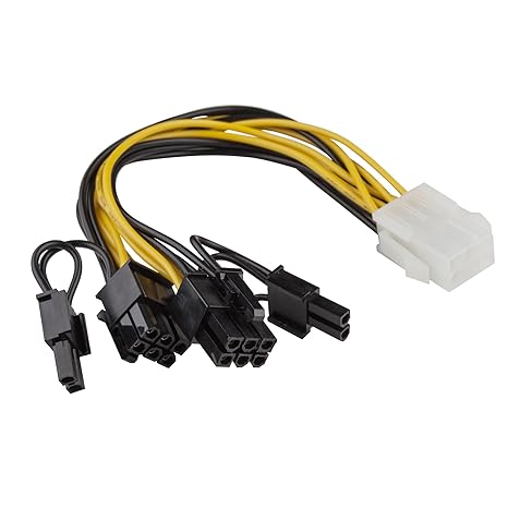 adaptare 36052 Grafikkarten-Stromadapter (PCI-e, 6-polig weiblich auf 2x 6+2-polig Stecker)