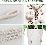 flintronic Hanging Planters Baskets Cotton Rope Macrame Plant Hanger 89CM view 4