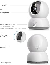 blurams Pet Camera 2K 360° Indoor Dog Baby Monitor Color Night Vision 2-Way Talk view 8