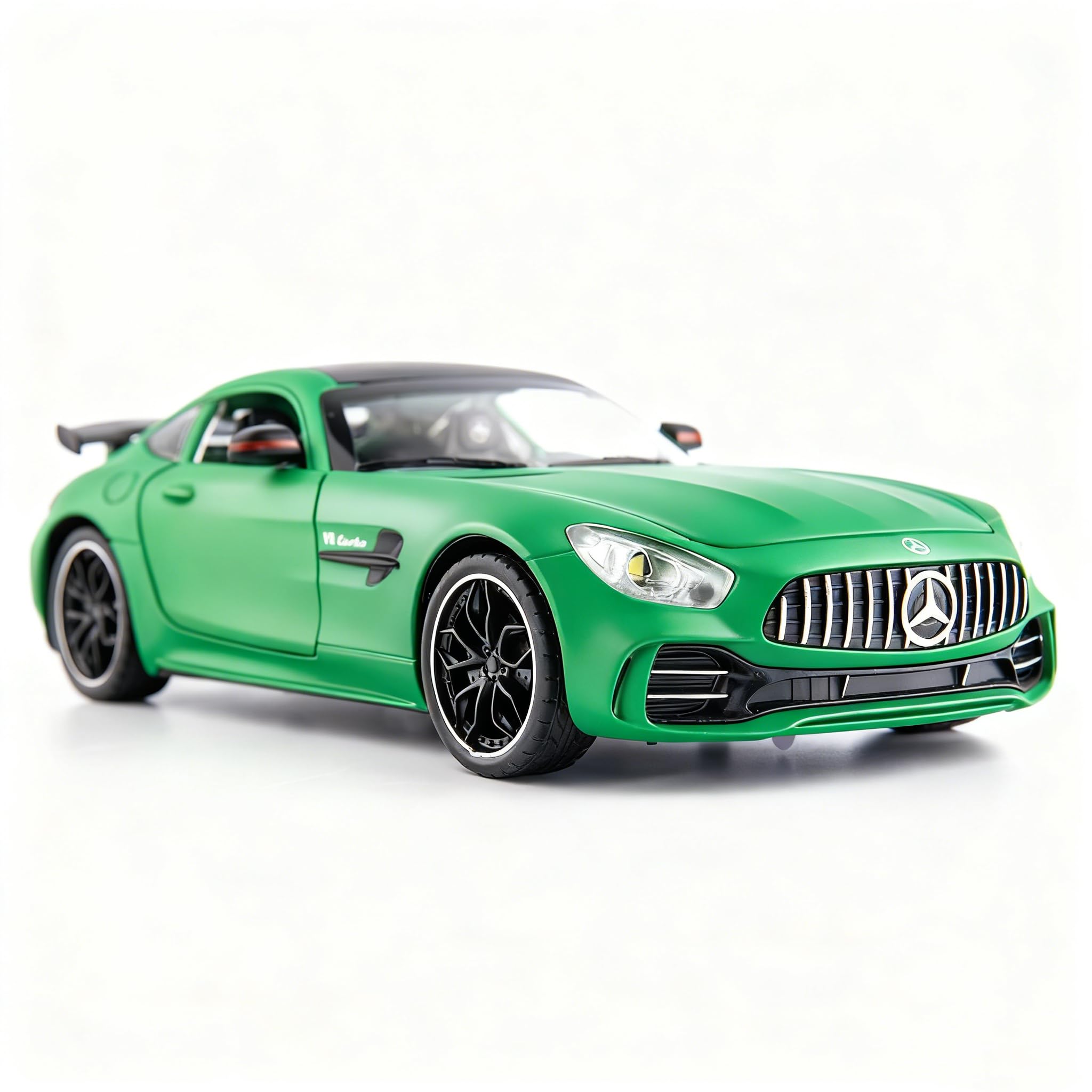 TGRCM-CZ 1/24 Compatible with Benz AMG GTR Toy Cars Model Car, Zinc Alloy Pull Back Toy car with Sound and Light for Kids Boy Girl Gift(Green)