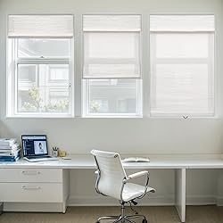 Pasoun Cordless Roman Shades for Windows, Window