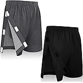 Twistover Tear Away Shorts for Men with Pockets Post Surgery Recovery Side Snap Shorts with Pockets for Men Women